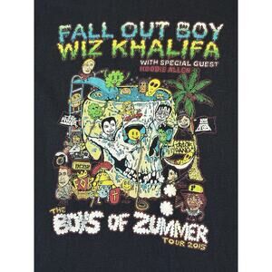 Wiz Khalifa X Fallout Boy Your T Shirt Blk Size Adult Small